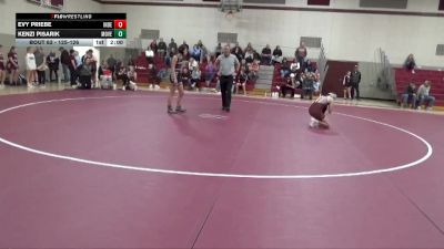 125-126 lbs 1st Place Match - Evy Priebe, Independence Girls vs Kenzi Pisarik, Mount Vernon Girls