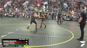 110 lbs Champ. Round 1 - Keaton Stuckey, Laingsburg vs Xander Orcasitas, Fremont Wolfpack WC