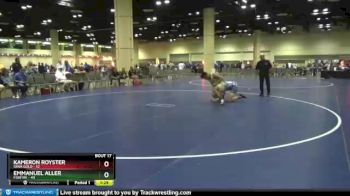 182 lbs Placement Matches (8 Team) - Kameron Royster, Iowa Gold vs Emmanuel Aller, Foxfire