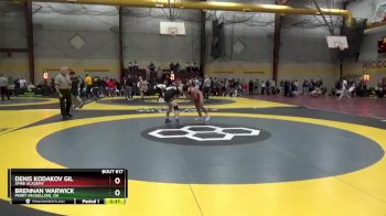 157 lbs Cons. Round 4 - Brennan Warwick, Perry (Massillon), OH vs Denis Kodakov Gil, Spire Academy