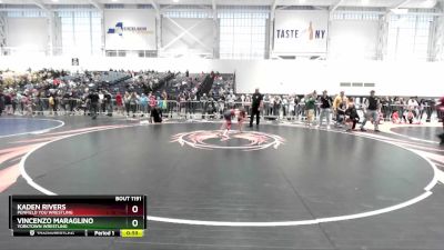 88 lbs Champ. Round 2 - Vincenzo Maraglino, Yorktown Wrestling vs Kaden Rivers, Penfield You Wrestling