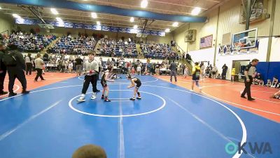 55 lbs Round Of 32 - Brodie Copeland, Wyandotte Youth Wrestling vs Madden Wellman, Poteau Youth Wrestling Academy