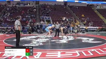 195 lbs Quarterfinal - Braydyn Lugardo, Saucon Valley Hs vs Cole Clark, Burrell Hs