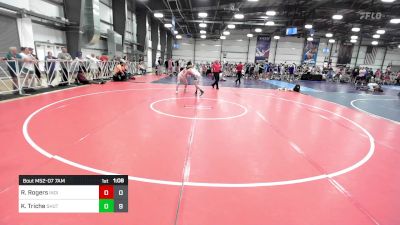 120 lbs Round Of 64 - Richard Rogers, Indiana Outlaws White vs Kaiden Triche, TS Wrestling Prep