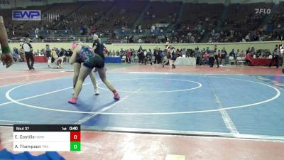 105 lbs Consi Of 8 #1 - Ella Costilla, Harrah vs Alexias Thompson, Tahlequah Middle School