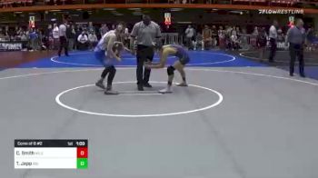 106 lbs Consi Of 8 #2 - Caleb Smith, Miles City Cowboys vs Tyler Japp, Big Red Wrestling