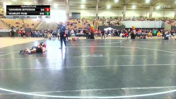 82 lbs Cons. Round 3 - Scarlett Page, Williamson Co Wrestling Club vs Savannah Jefferson, Warren Co Wrestling