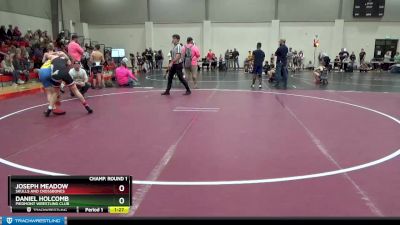 120 lbs Champ. Round 1 - Daniel Holcomb, Piedmont Wrestling Club vs Joseph Meadow, Skulls And Crossbones