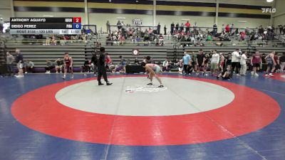 120 lbs Quarterfinal - Anthony Aguayo, Roundtree Wrestling Academy vs Deigo Perez, Pirate Style Wrestling