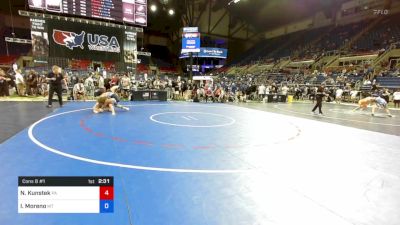 160 lbs Cons 8 #1 - Nicholas Kunstek, Pennsylvania vs Israel Moreno, Montana