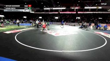 190 lbs Champ. Round 2 - Skyler Dassinger, Prairie vs Logan Smith, Goldendale