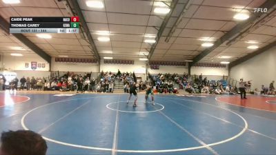 144 lbs Champ. Round 2 - Thomas Carey, Kelly Walsh vs Caide Peak, Natrona County