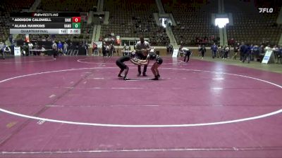 1-5A 120 Quarterfinal - Addison Caldwell, Dadeville High School vs Alana Hawkins, Ramsay High School