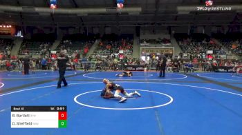 67 lbs Consolation - Braiden Bartlett, 3F Wrestling vs Drake Sheffield, Rollers Academy