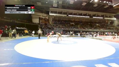 130 lbs Cons. Round 3 - Justice Brown, Union Mine vs Nora Jorge, Hilmar