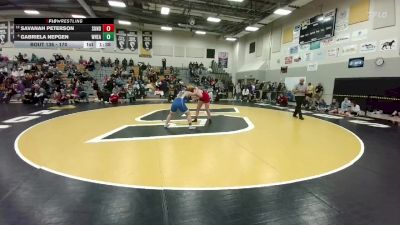 170 lbs Quarterfinal - Savanah Peterson, Sundance vs Gabriela Nepgen, Wheatland