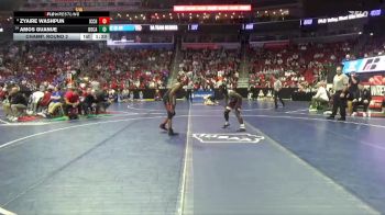 3A-132 lbs Champ. Round 2 - Amos Guanue, Dowling Catholic vs Zyaire Washpun, Iowa City, City High
