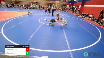 80 lbs Consolation - Asher Giddens, R.A.W. vs Jericho Burkart, Tahlequah Wrestling Club