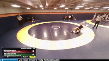 126 lbs Cons. Round 5 - Evan Craner, Grantsville Wrestling Club vs Max Belsome, New Orleans Wrestling Club