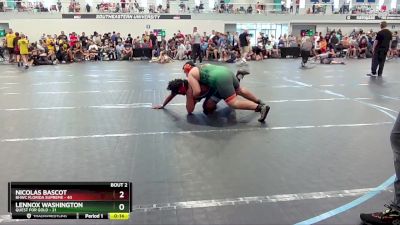 285 lbs Round 1 (6 Team) - Nicolas Bascot, BHWC Florida Supreme vs Lennox Washington, Quest For Gold