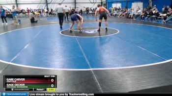 Silver 165 lbs Cons. Semi - Gabe Carver, Iowa State vs Gage Decker, Wisconsin-Whitewater