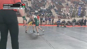 115_B lbs 3rd Place - Samson Grove, Mt. Lebanon vs Hunter Fry, Cocalico