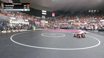 132 lbs Champ. Round 1 - Talon Wark, Colby HS vs Cale Wills, Augusta HS