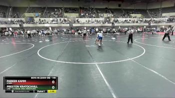 145 lbs Champ. Round 2 - Preston Kratochvill, LAW - Lacrosse Area Wrestlers vs Parker Kamm, LCWM