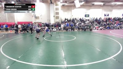 126 lbs Consi Of 4 - Brandom Santos, East Haven vs Evan Gross, Brookfield/Shepaug