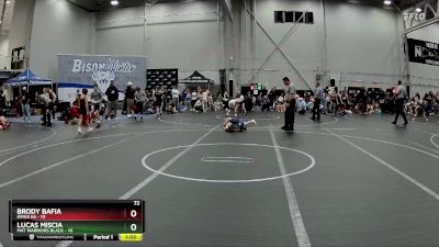 72 lbs Round 1 (4 Team) - Brody Bafia, Kings K6 vs Lucas Miscia, Mat Warriors Black