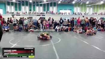 72 lbs Quarterfinal - Zachary Paris, Smittys Barn vs Aidyn Cornman, U2