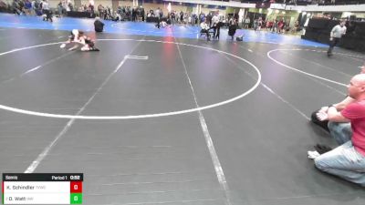 Boys 3rd-4th Grade - 84 Semis - Kael Schindler, Team Valley Wrestling Club vs Owen Watt, Immortal Athletics WC