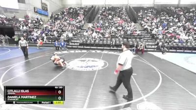 4A 130 lbs Quarterfinal - Citlalli Islas, Jordan vs Daniela Martinez, Stansbury