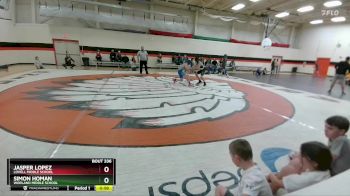 98 lbs Cons. Round 3 - Simon Homan, Worland Middle School vs Jasper Lopez, Lovell Middle School