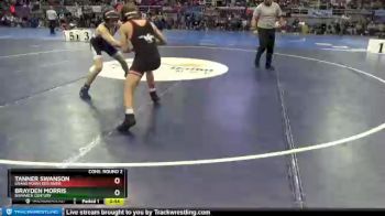 126 lbs Cons. Round 2 - Tanner Swanson, Grand Forks Red River vs Brayden Morris, Bismarck Century
