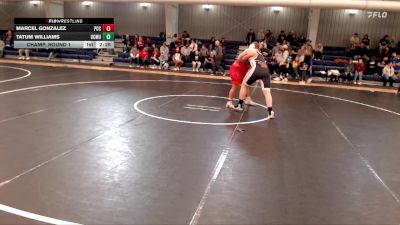 285 lbs Champ. Round 1 - Tatum Williams, Colorado Mesa University vs Marcel Gonzalez, Pratt Community College