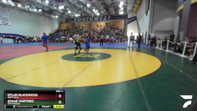 144 Boys Cons. Round 3 - Edgar Martinez, San Pasqual vs Dylan Blackwood, West Hills