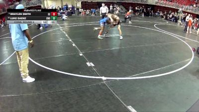 112 lbs Cons. Round 5 - Luke Saenz, CWO vs Braylen Smith, Sherman Challengers