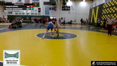 114 lbs Champ. Round 1 - Evalina Guzikowski, Monroe Township vs Jocelyn Dippel, Warren Hills