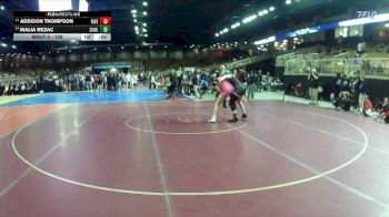 135 lbs Cons. Round 3 - Addison Thompson, Riverdale vs MALIA REZAC, Sunlake