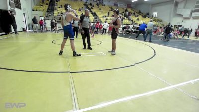 140 lbs Semifinal - Levi Stallworth, Tahlequah Wrestling Club vs Breyer Atchley, Vinita JH