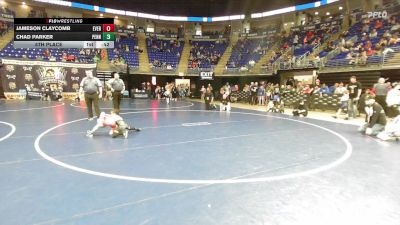 44 lbs 5th Place - Jameson Claycomb, Everett vs Chad Parker, Penn Hills