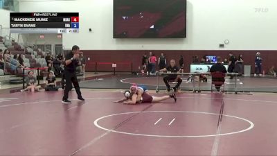 124 lbs Quarterfinal - Mackenzie Muniz, Mt. San Antonio College vs Taryn Evans, Unattached