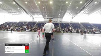 72 lbs Consolation - Keira Thach, Eastvale Elite WC vs Zanyah Keys, Team Aggression