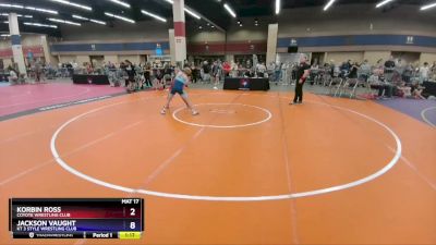 144 lbs Cons. Round 2 - Korbin Ross, Coyote Wrestling Club vs Jackson Vaught, KT 3 Style Wrestling Club