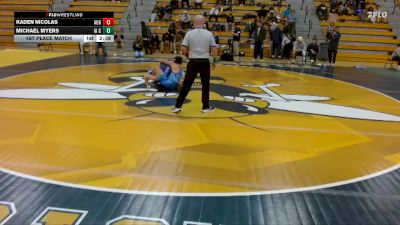 157 lbs 1st Place Match - Michael Myers, Iowa Central Community College vs Kaden Nicolas, Augustana
