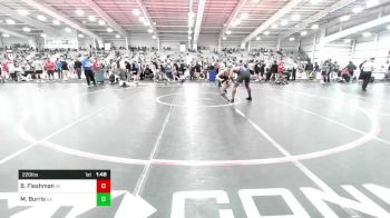 220 lbs Round Of 16 - Bentley Fleshman, VA vs Malcom Burris, GA