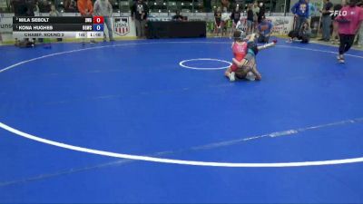 75 lbs Champ. Round 2 - Mila Sebolt, Sebolt Wrestling Academy vs Kona Hughes, Big Game Wrestling Club