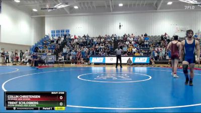 175 lbs Quarterfinal - Collin Christensen, Picayune High School vs Trent Schlosberg, Ocean Springs High School