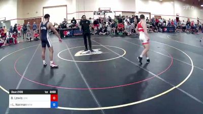 79 kg Cons 16 #2 - Braxton Lewis, Lexington Wrestling Club vs Lorenzo Norman, New Jersey